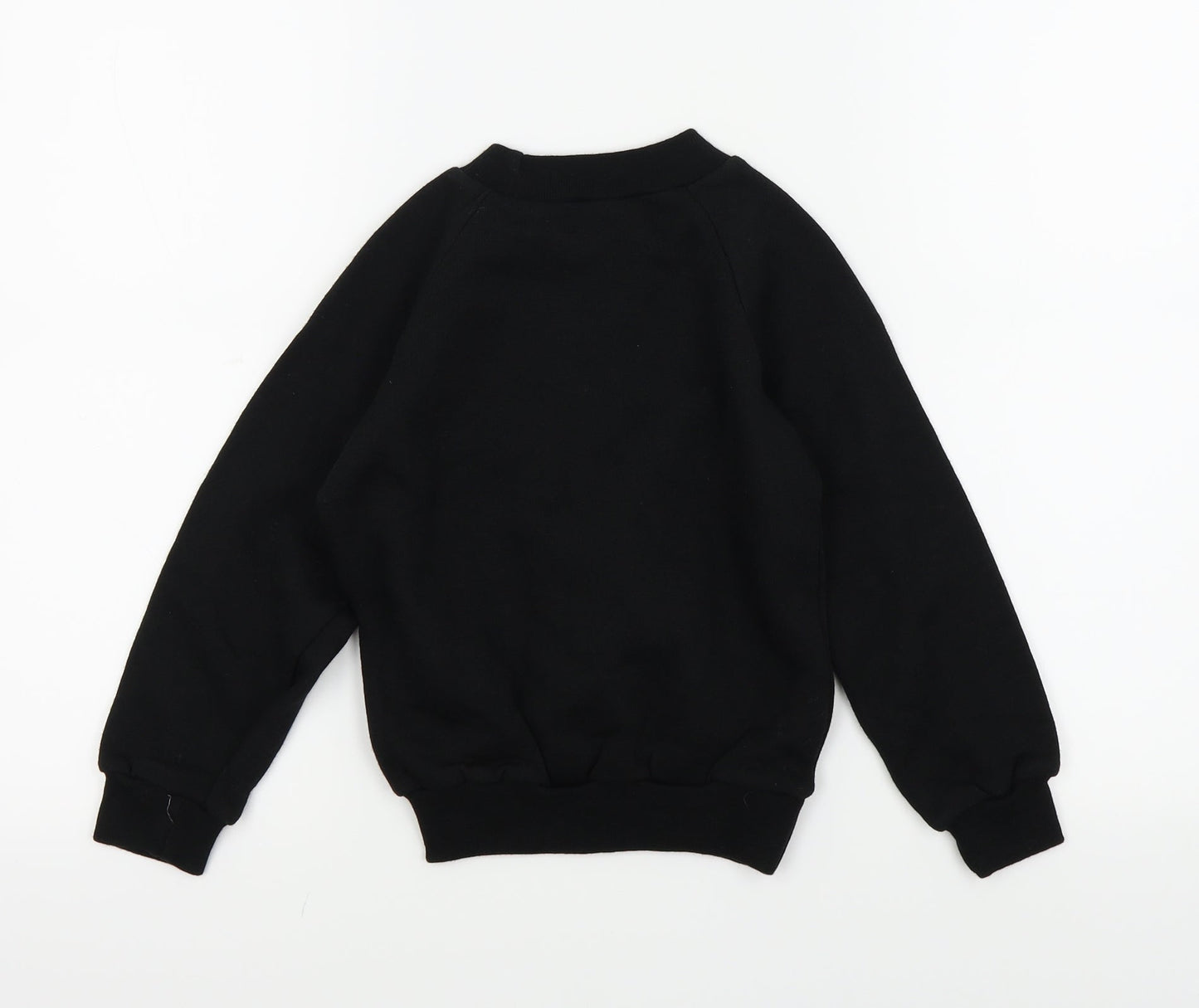 CLASS Boys Black Colourblock  Pullover Jumper Size 5 Years