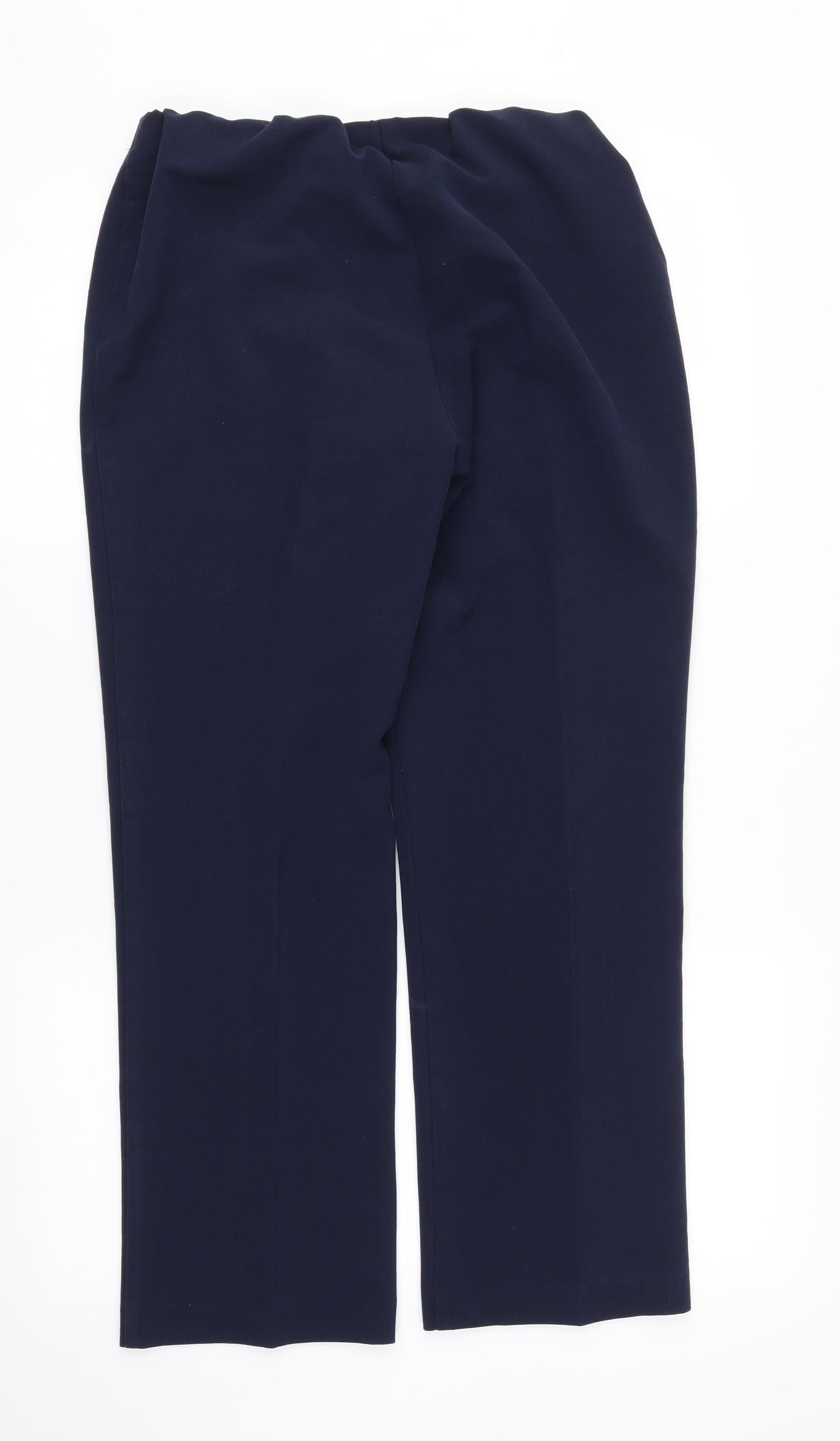 Bonmarché Womens Blue   Trousers  Size 10 L27 in - Stretch waistband