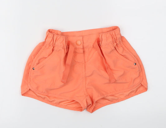 pepperts Girls Orange   Sweat Shorts Size 5-6 Years