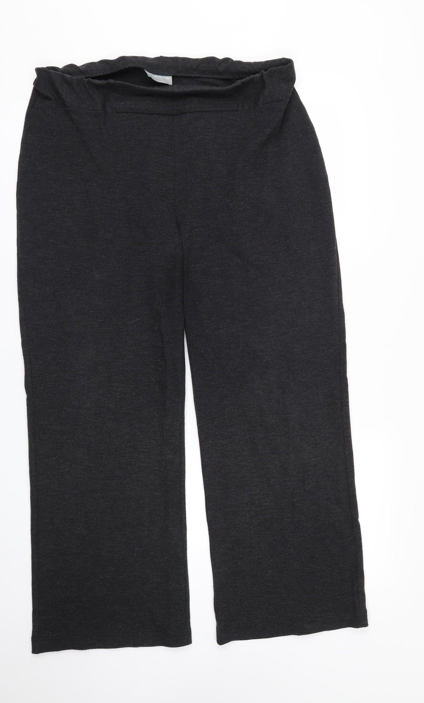 M&S Womens Grey   Trousers  Size 14 L27 in