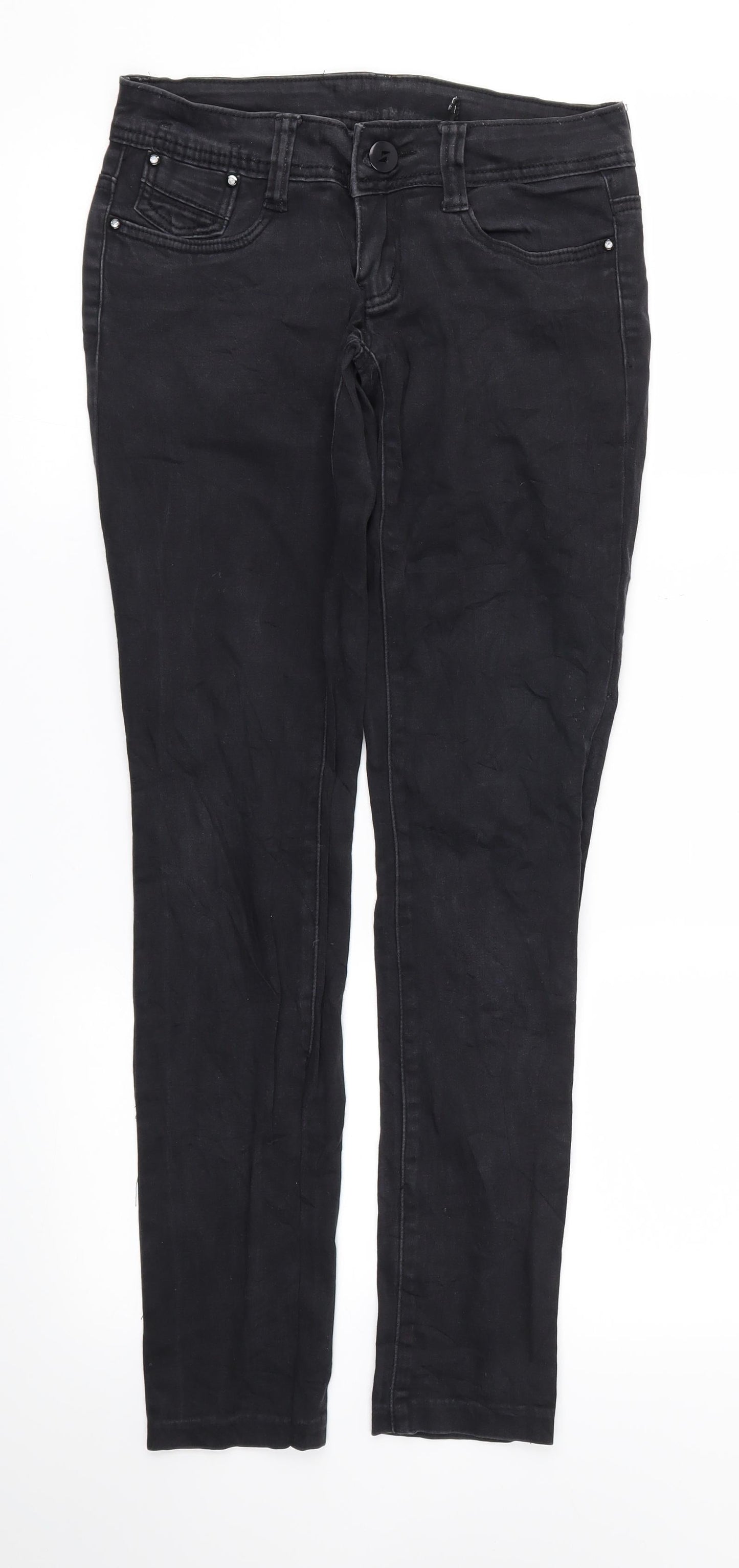 Preworn Womens Black   Skinny Jeans Size 8 L29 in