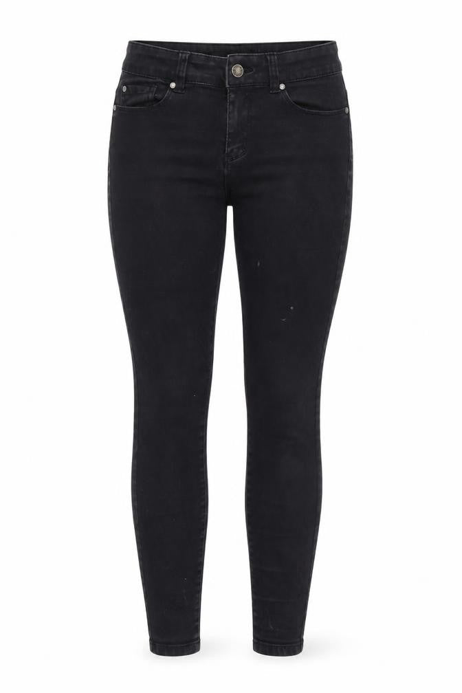 Denim & Co.  Womens Black Houndstooth  Skinny Jeans Size 10 L27 in