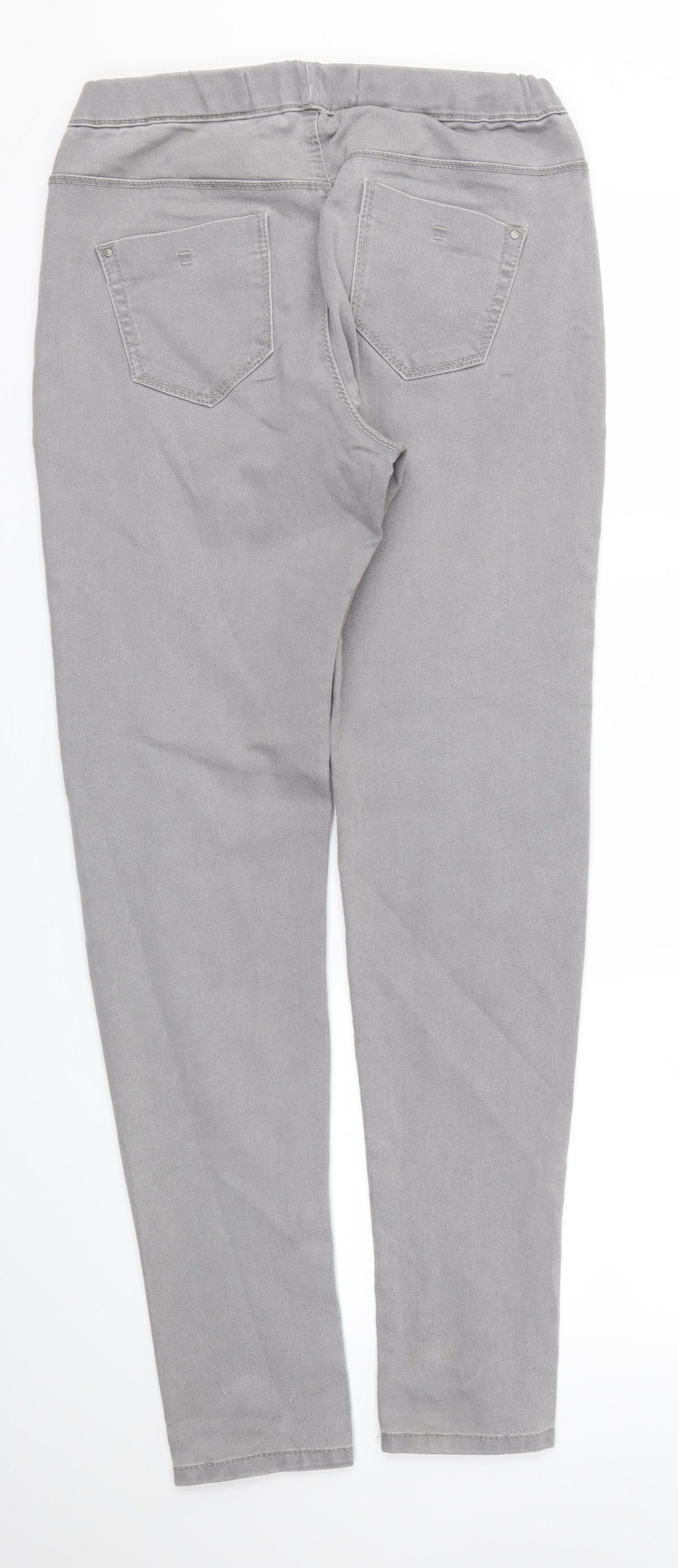 Denim & Co. Womens Grey   Skinny Jeans Size 10 L29 in