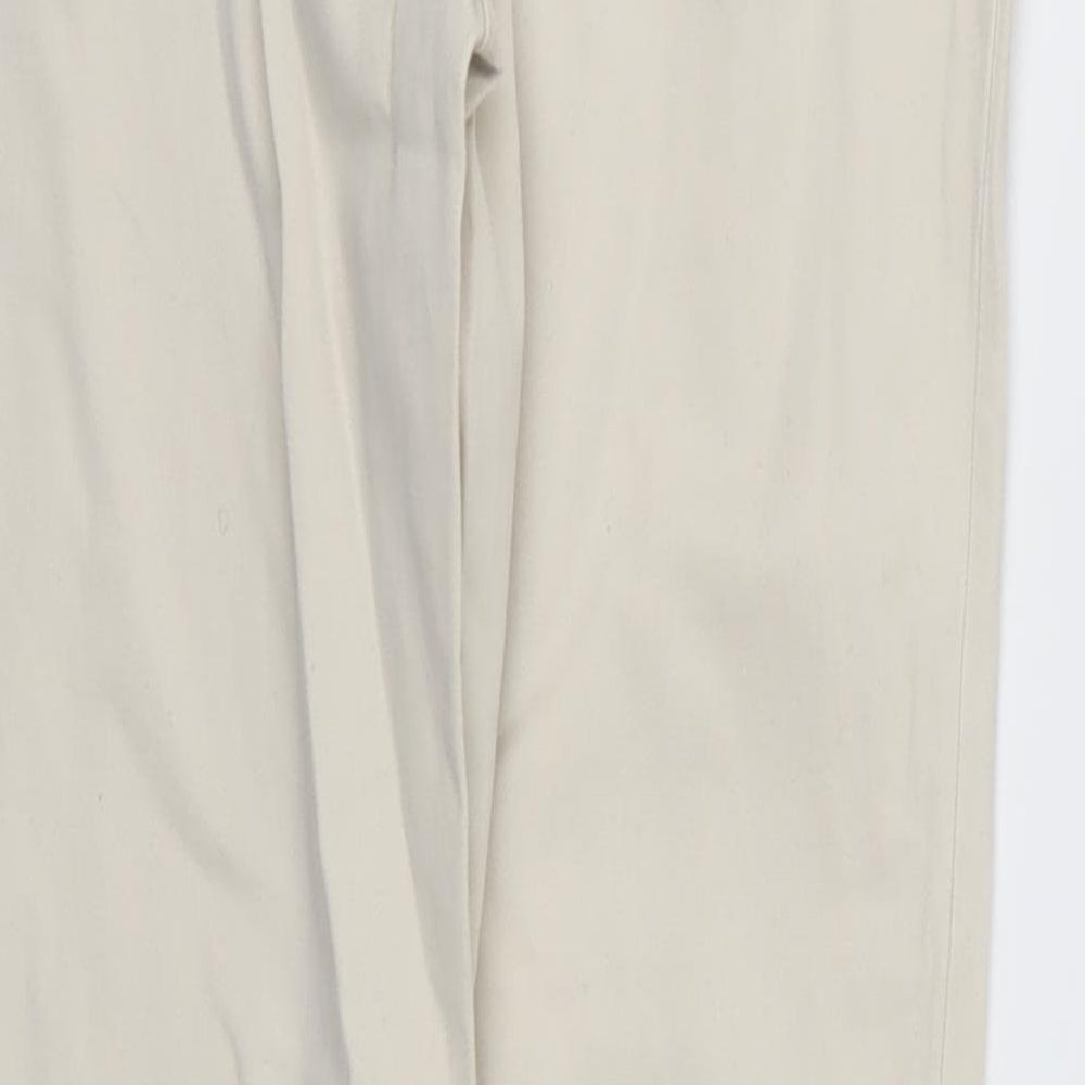 H&M Womens Ivory   Skinny Jeans Size 8 L27 in