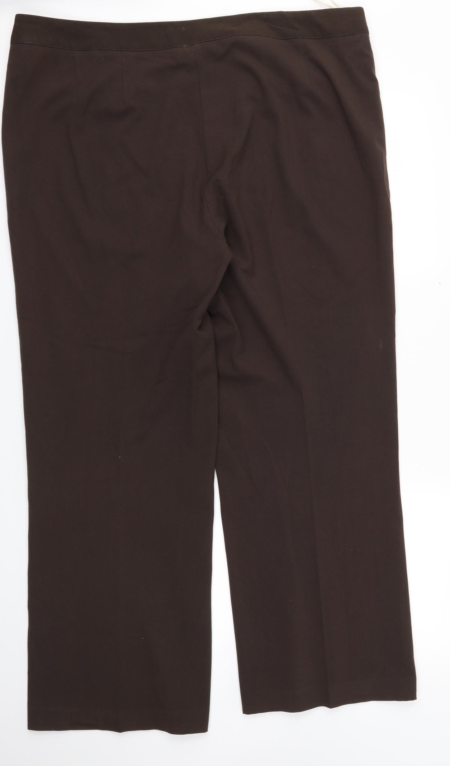 Mia Moda Womens Brown   Trousers  Size 20 L27 in