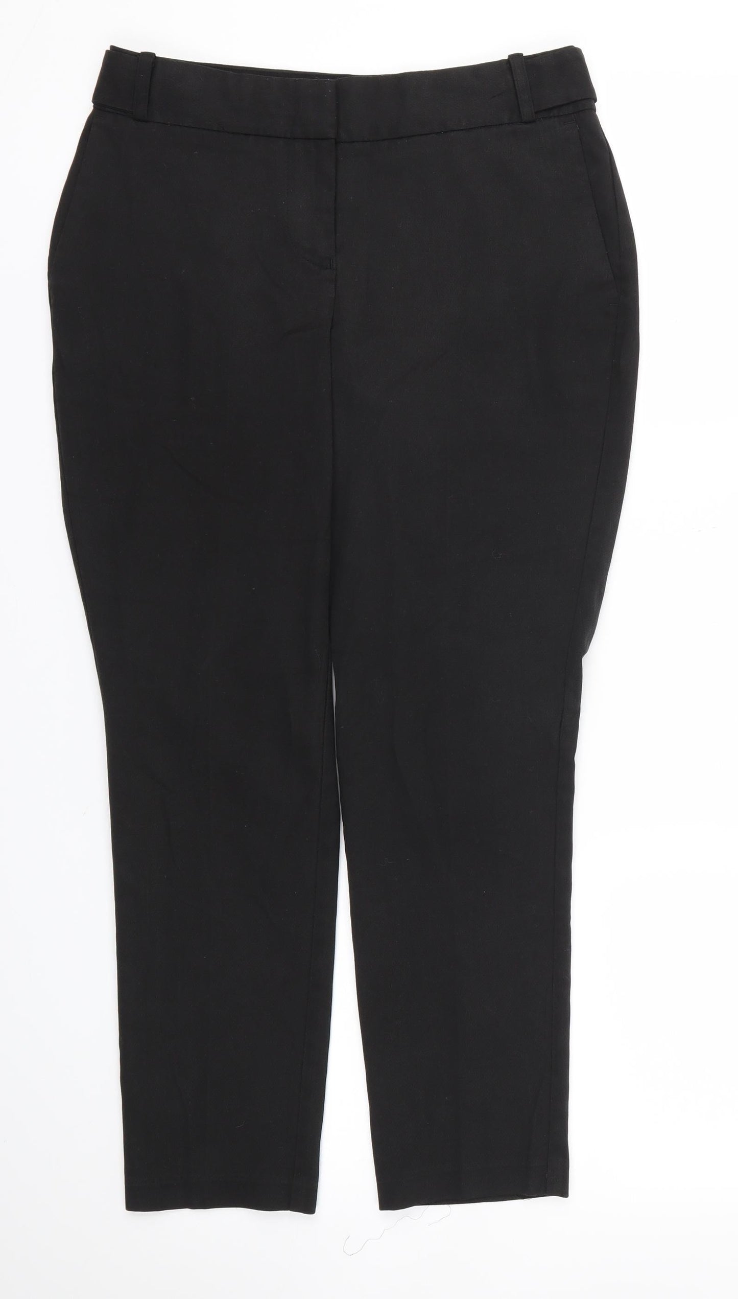 NEXT Womens Black   Trousers  Size 6 L25 in