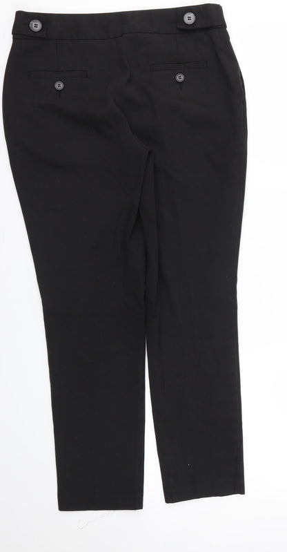 Next Womens Black   Trousers  Size 6 L25 in