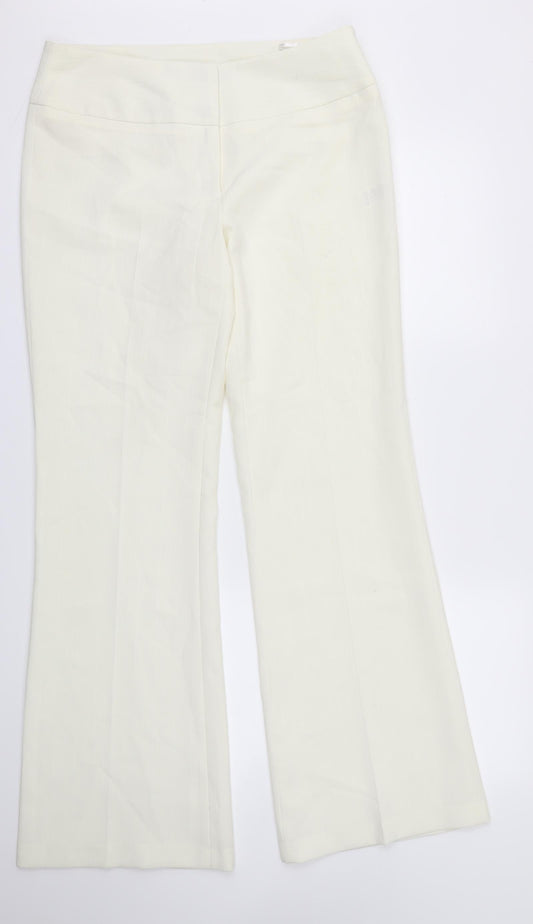 EVIE  Womens Ivory   Trousers  Size 12 L31 in