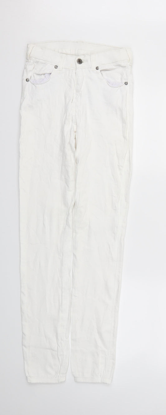 Preworn Womens White   Skinny Jeans Size S L30 in