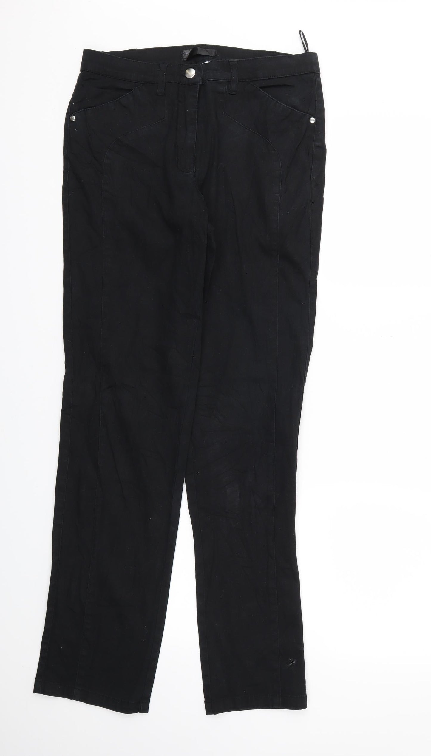 Preworn Womens Black   Skinny Jeans Size 12 L31 in