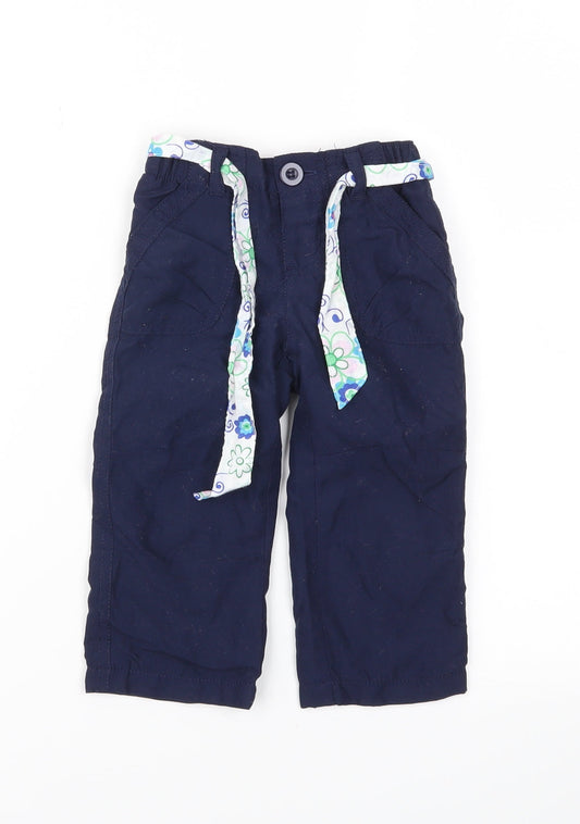 Early Days  Blue   Cargo Trousers Size 9-12 Months