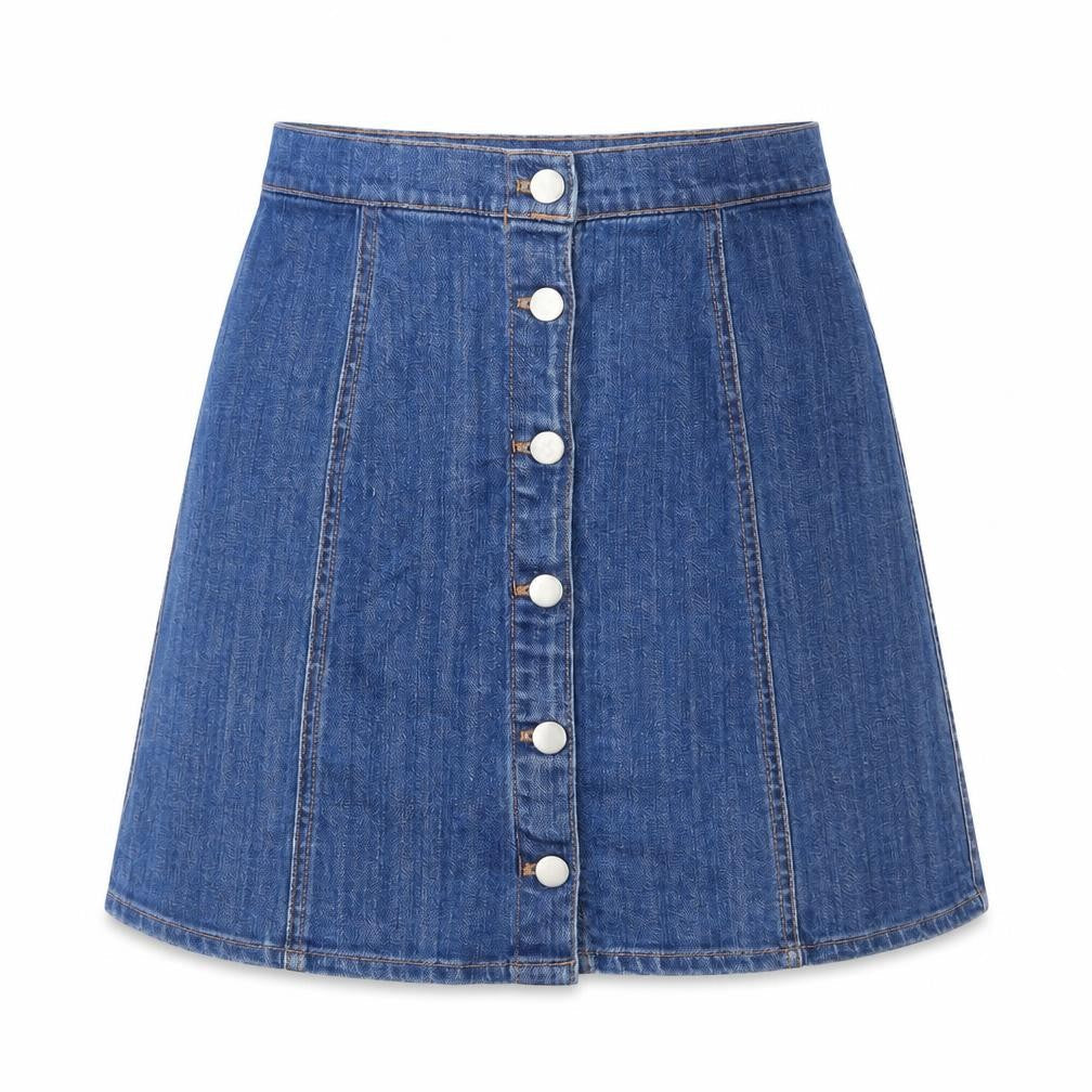 H&M Womens Blue   A-Line Skirt Size 4