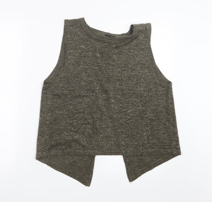 Preloved River Island Womens Green   Basic Tank Size 12 - Front