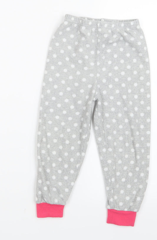 Young Dimension Girls Grey Spotted  Capri Pyjama Pants Size 3-4 Years