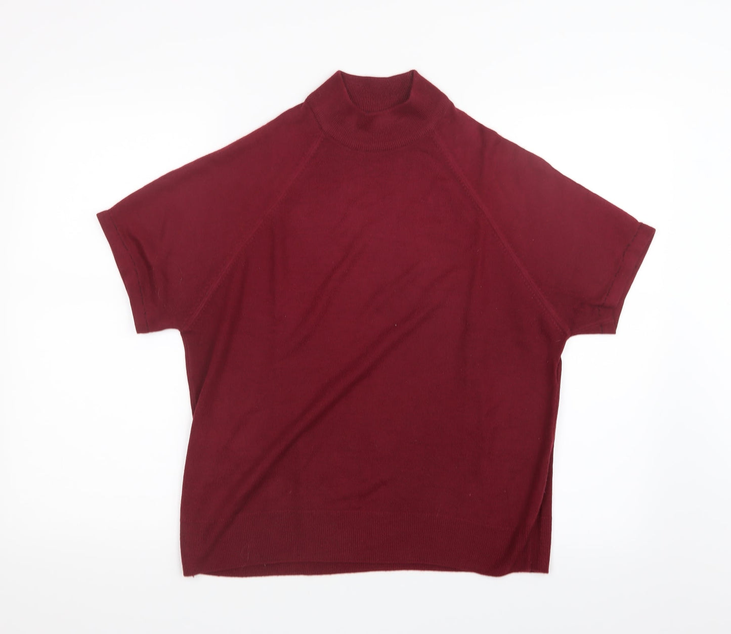 Marks and Spencer Womens Red  Knit Pullover Jumper Size 14