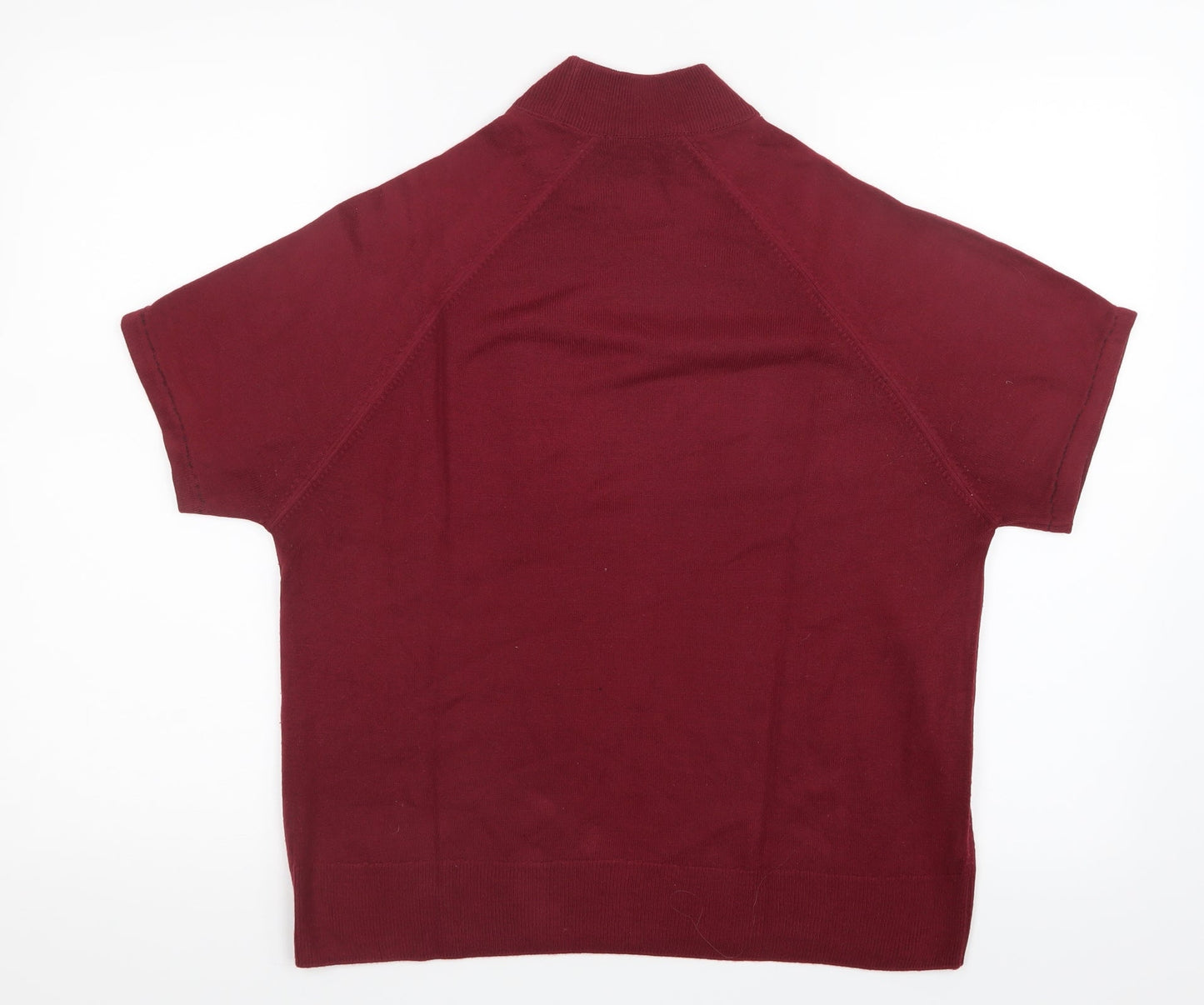 Marks and Spencer Womens Red  Knit Pullover Jumper Size 14