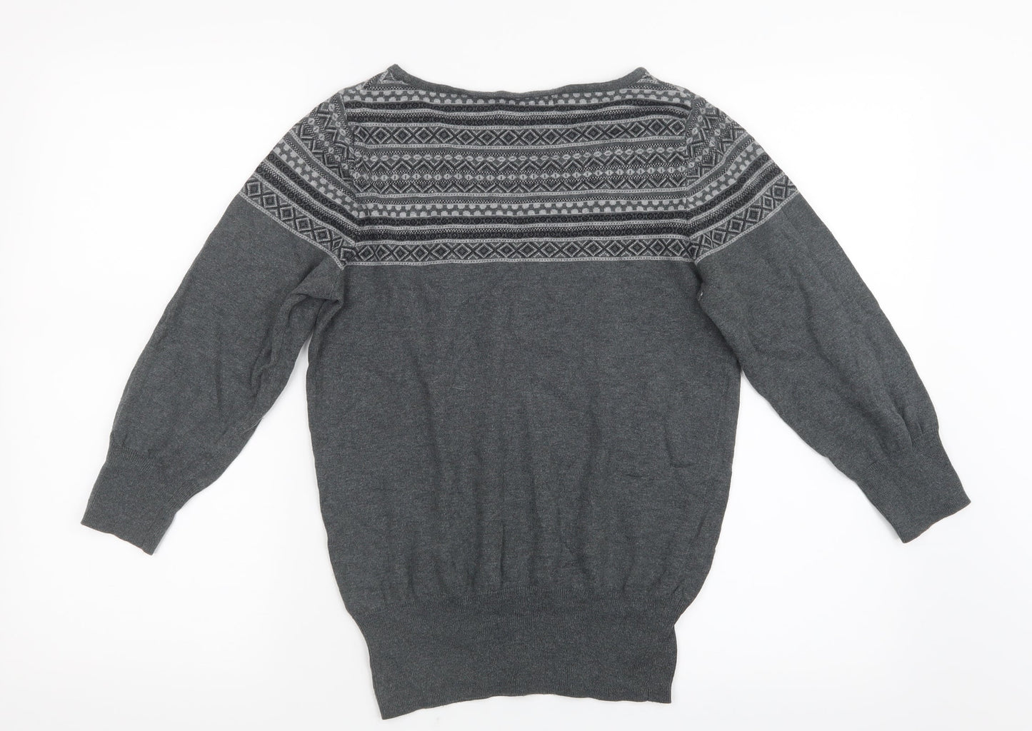 NEXT Womens Grey  Knit Pullover Jumper Size 10