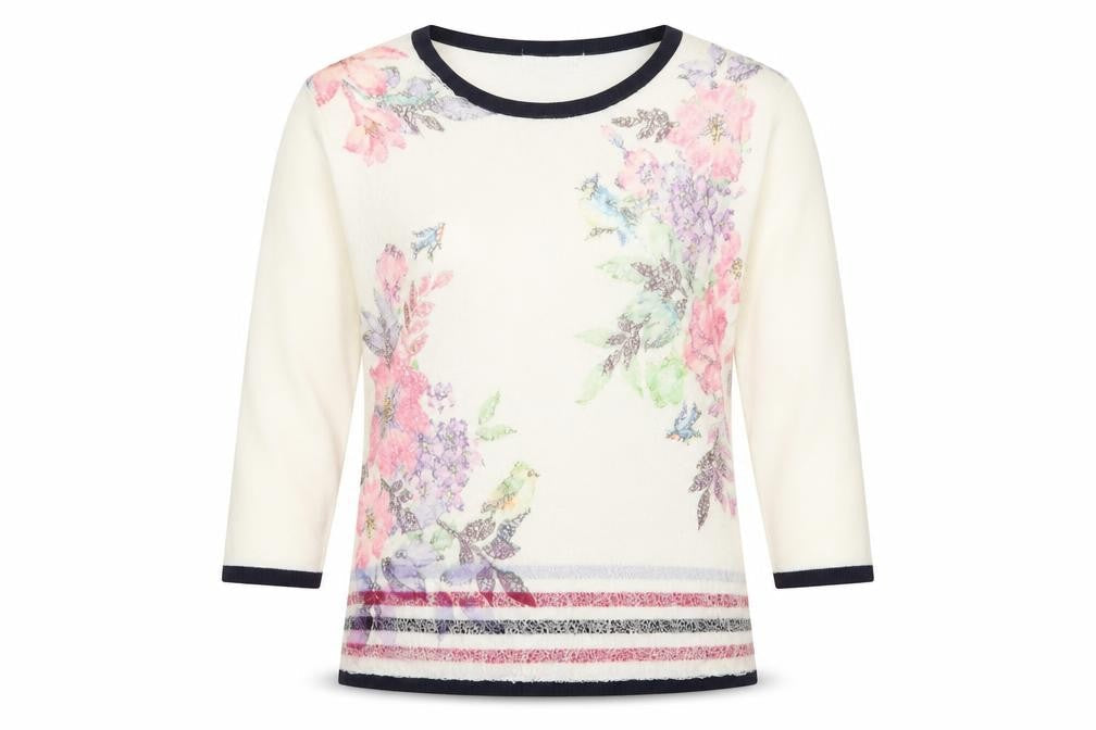 Mudflower Womens White  Knit Pullover Jumper Size S