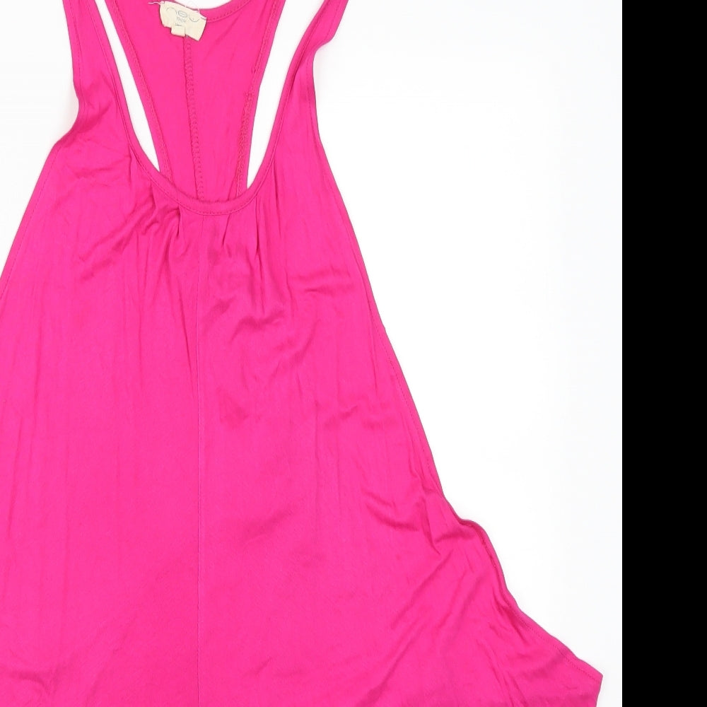 New Look Womens Pink   Basic Tank Size 14