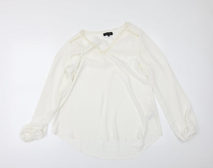New Look Womens Ivory   Basic Blouse Size 10
