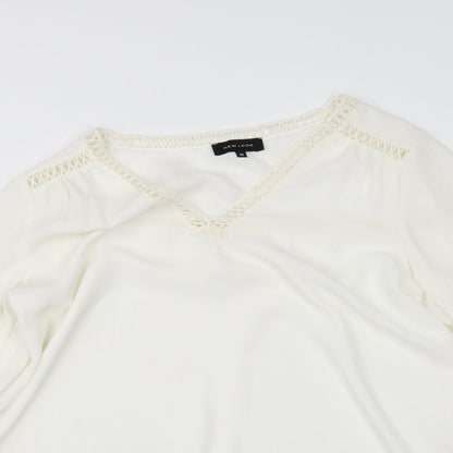 New Look Womens Ivory   Basic Blouse Size 10