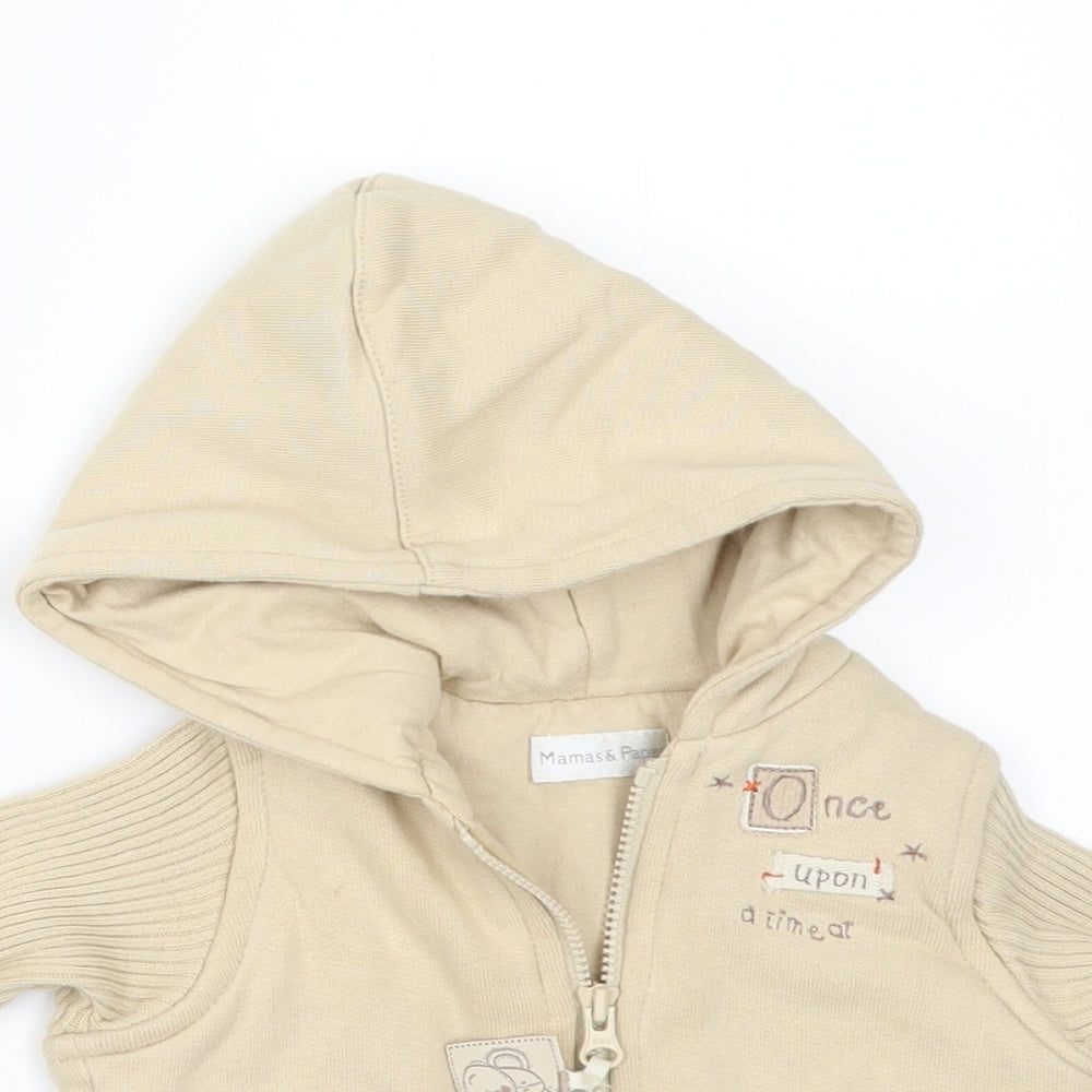 mamas & papas Baby Beige   Jacket  Size 6-9 Months