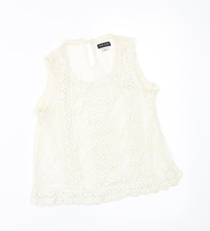 River Island Girls Ivory   Basic Blouse Size 9 Years