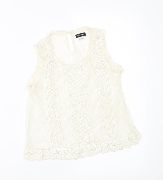 River Island Girls Ivory   Basic Blouse Size 9 Years