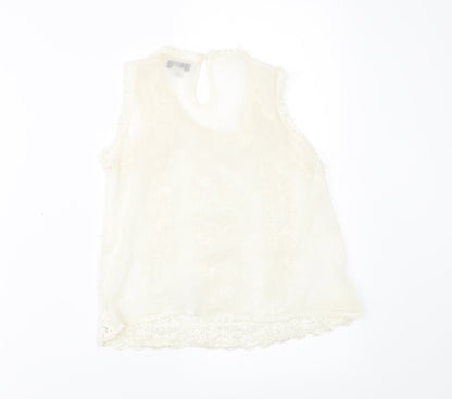 River Island Girls Ivory   Basic Blouse Size 9 Years