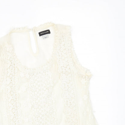 River Island Girls Ivory   Basic Blouse Size 9 Years