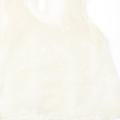 River Island Girls Ivory   Basic Blouse Size 9 Years