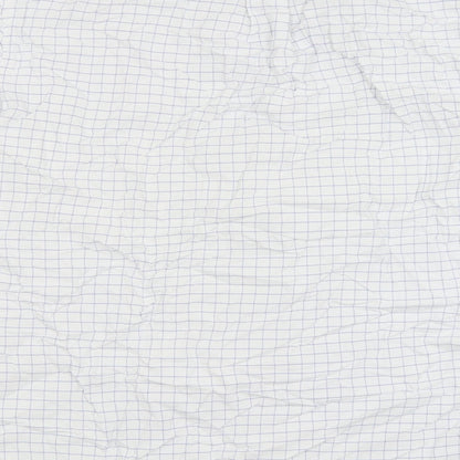 Gap Mens White Check   Button-Up Size M