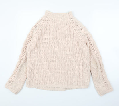 Preloved M&S Womens Pink   Pullover Jumper Size S - Back