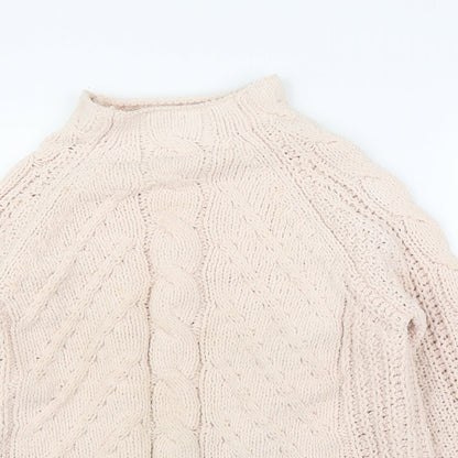 Preloved M&S Womens Pink   Pullover Jumper Size S - Detail