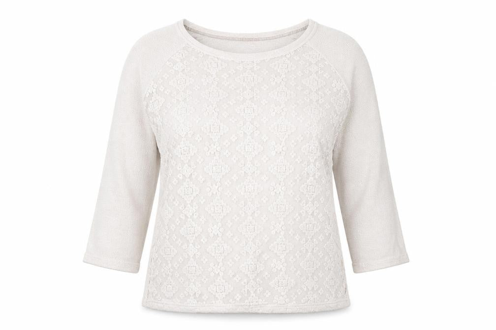 Marks & Spencer Womens White Floral  Pullover Jumper Size 16