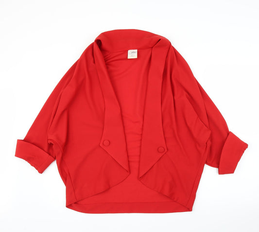 Justine Womens Red   Cardigan Jumper Size 14