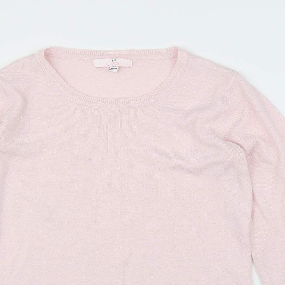 Julipa Womens Pink   Pullover Jumper Size 10