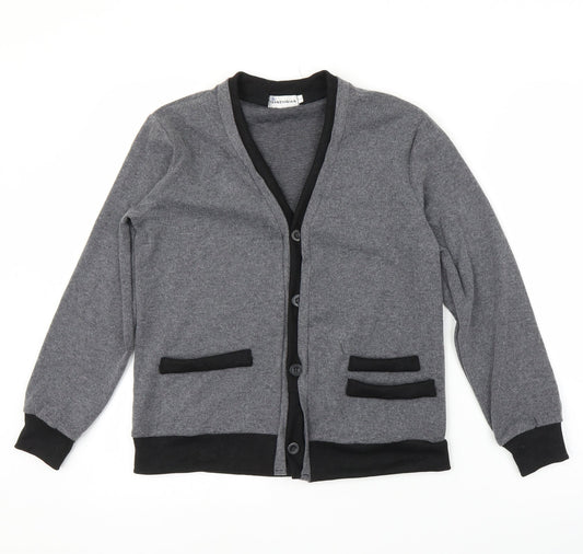 Yuanzhiqian Womens Grey   Cardigan Jumper Size S