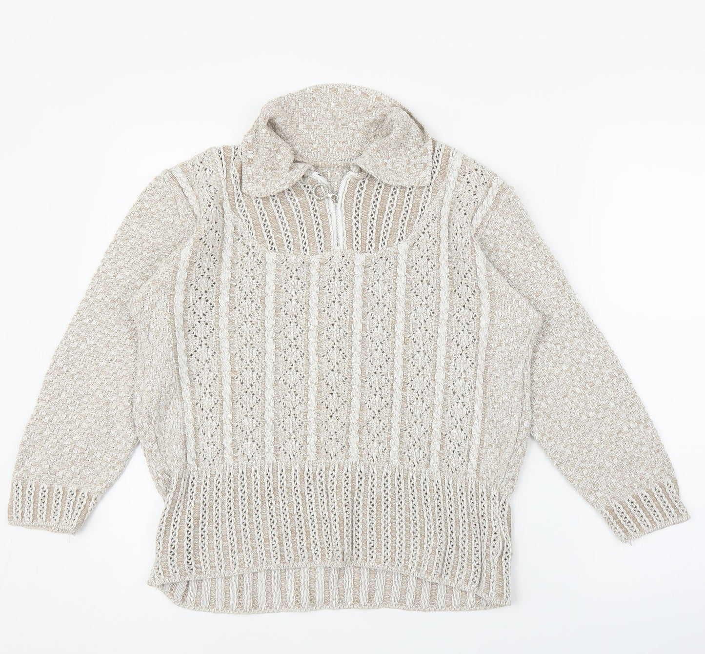 Preworn Womens Beige   Pullover Jumper Size M