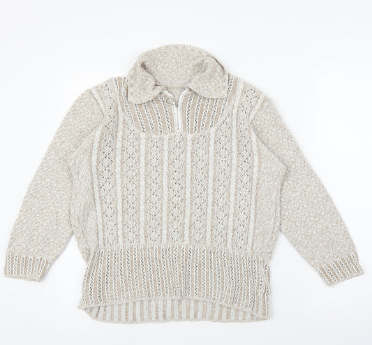 Preworn Womens Beige   Pullover Jumper Size M
