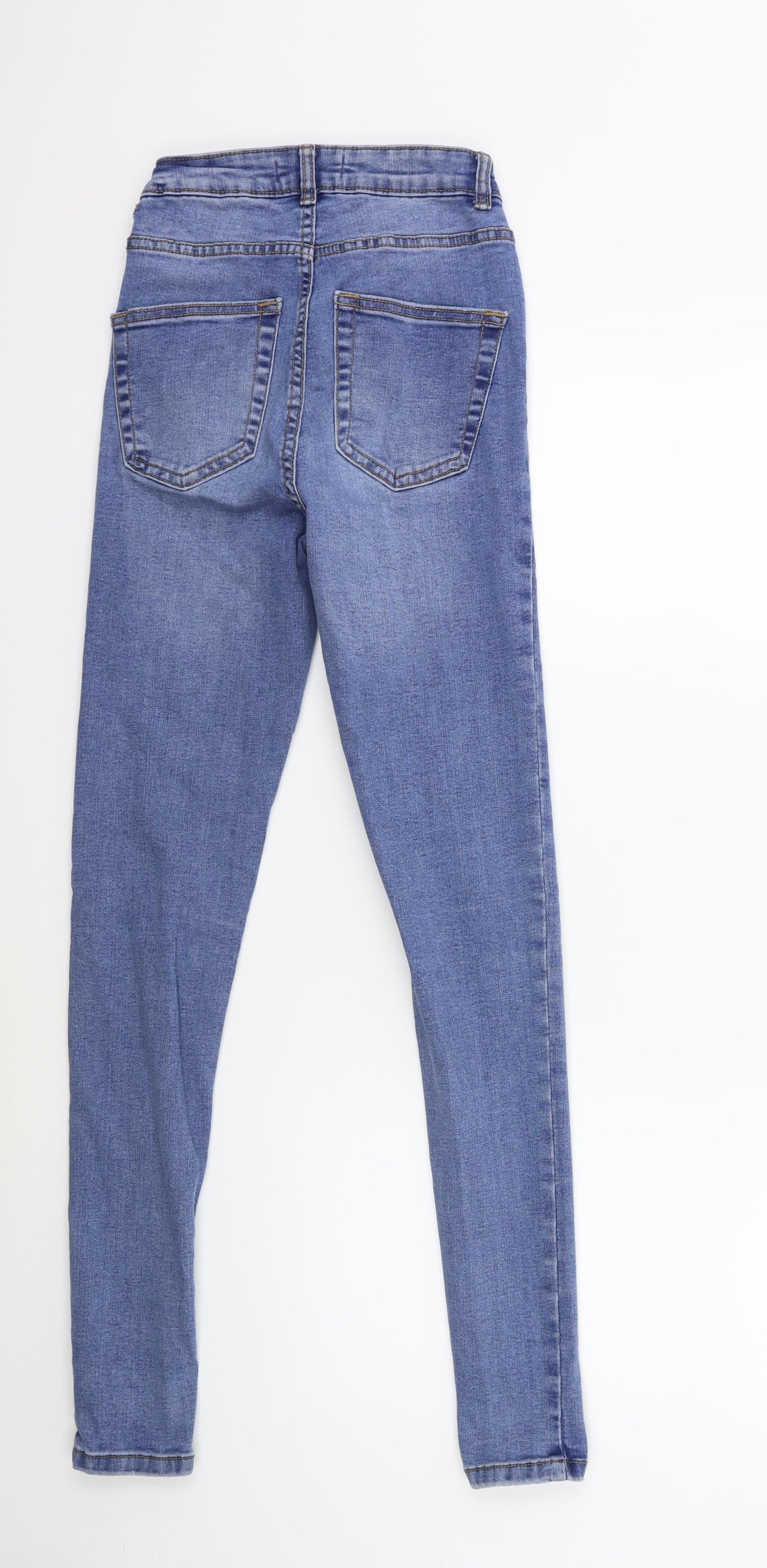 Denim & Co. Womens Blue  Denim Skinny Jeans Size 6 L28 in