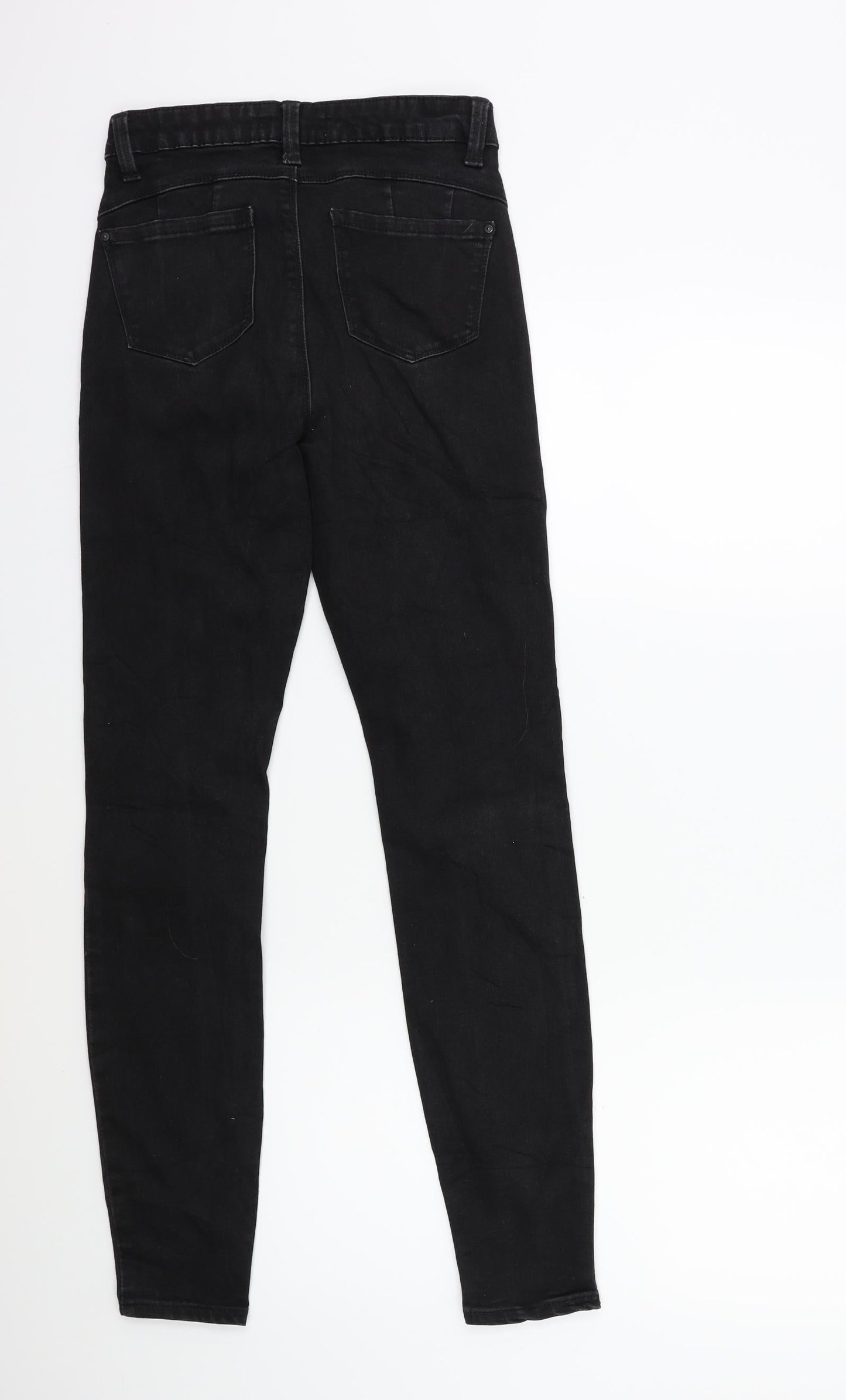 Denim & Co. Womens Black  Denim Skinny Jeans Size 8 L28 in
