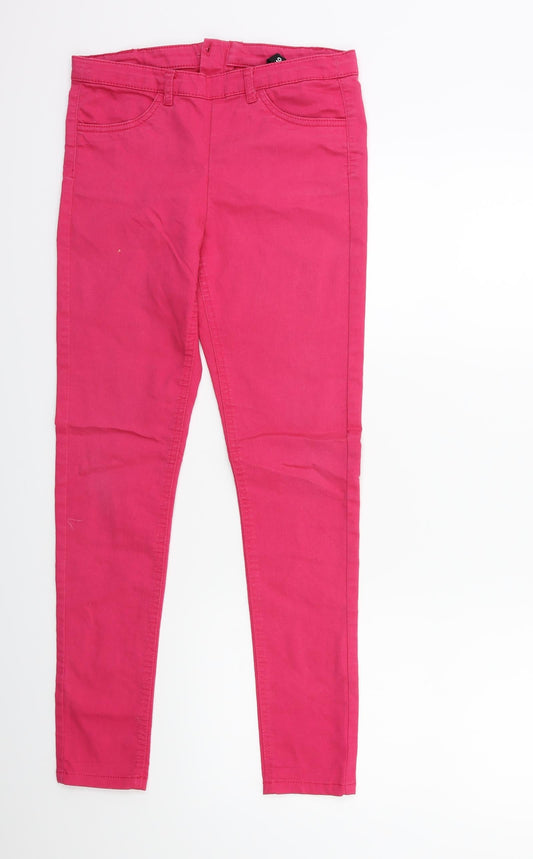 H&M Womens Pink  Denim Skinny Jeans Size 10 L27 in