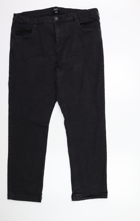 Zizzi Womens Black  Denim Skinny Jeans Size 38 in L30 in