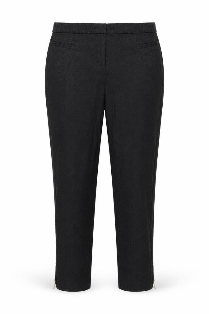 New Look Womens Black Floral  Trousers  Size 12 L27 in