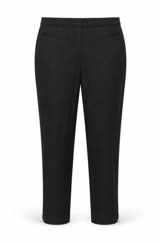 New Look Womens Black Floral  Trousers  Size 12 L27 in