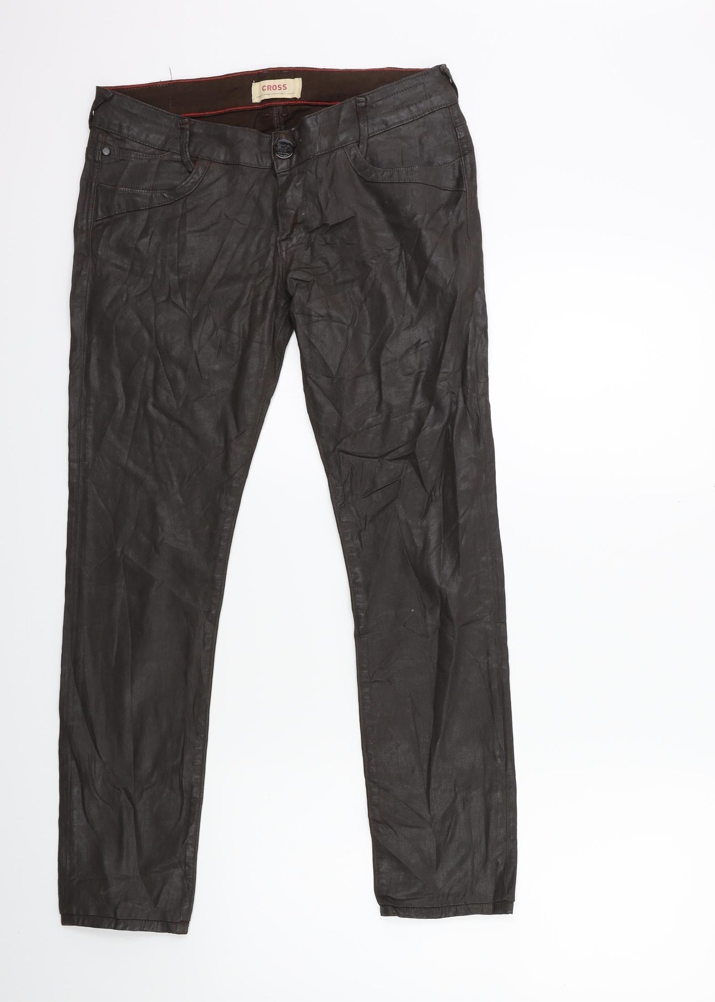 Preworn Womens Brown   Trousers  Size 10 L28 in