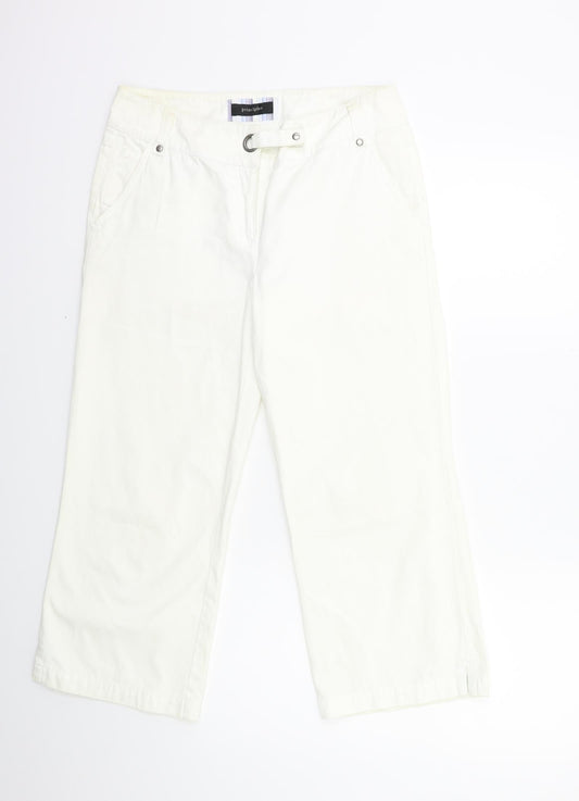 priciples Womens White  Denim Cropped Jeans Size 10 L23 in