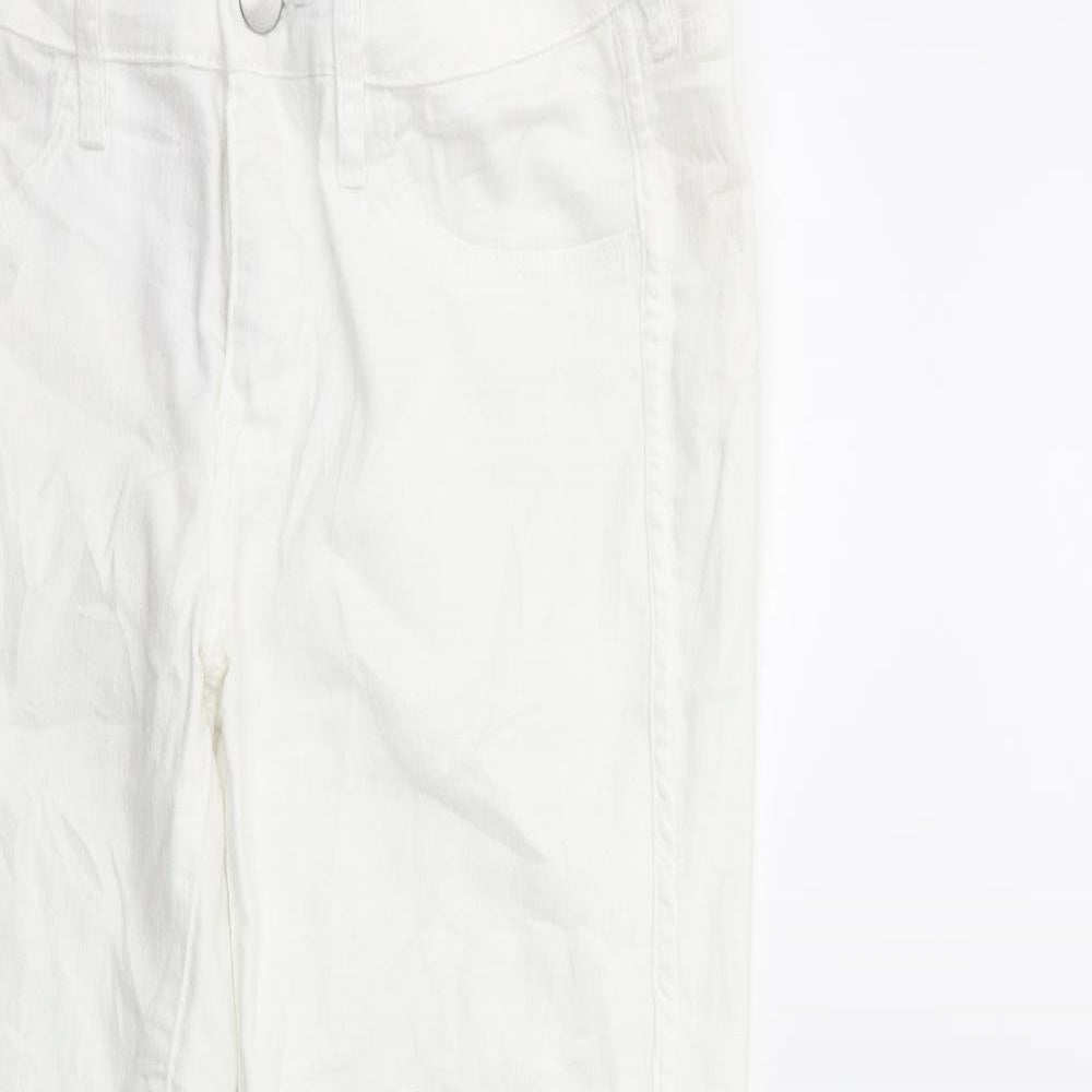 H&M Womens White  Denim Cropped Jeans Size 29 in L25 in