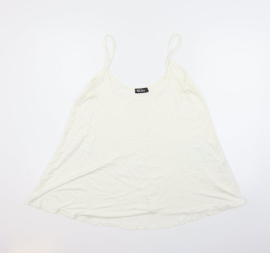 Fashion Star Womens White   Basic Tank Size L